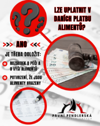 Lze uplatnit v daních platbu alimentů